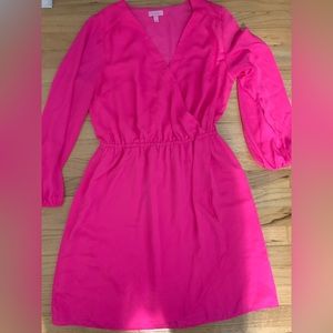Lilly Pulitzer Barbie pink wrap dress EUC